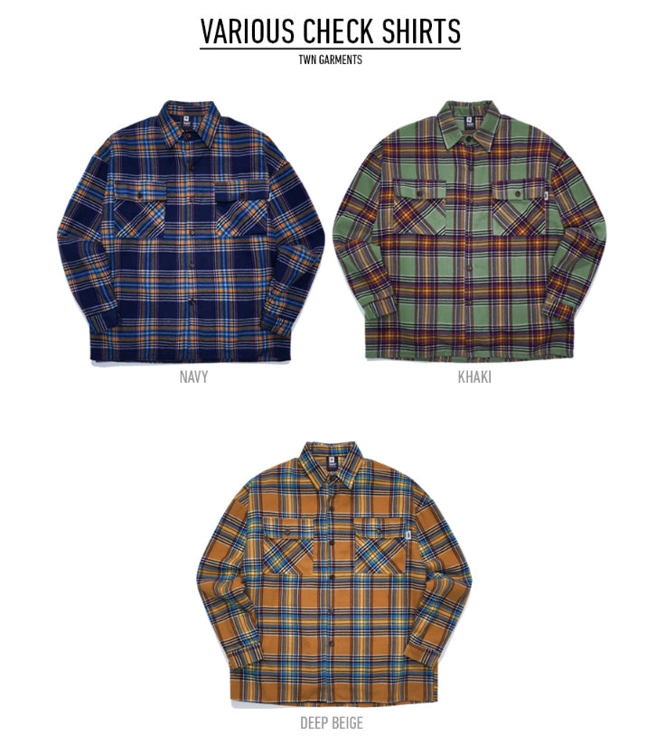 ティーダヴリューエヌ(TWN) VARIOUS CHECK SHIRTS 3種 STLS3249