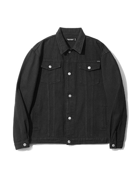 セイントペイン(SAINTPAIN)   SP COTTON WASHING TRUCKER JACKET-BLACK