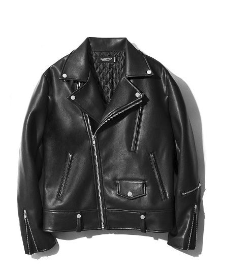 セイントペイン(SAINTPAIN)   SP JOY FLEATHER RIDERS JACKET-MENS