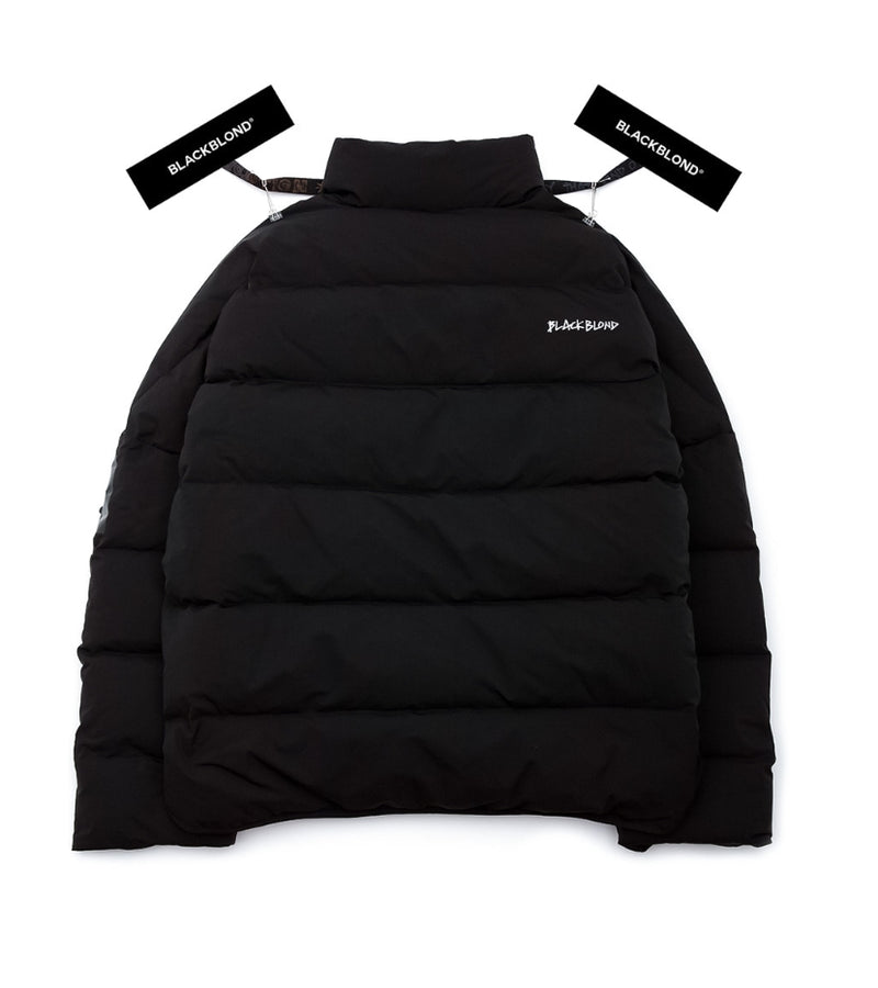 ブラックブロンド(BLACKBLOND) BBD Patch Duck Down Short Padding Jacket (Black)