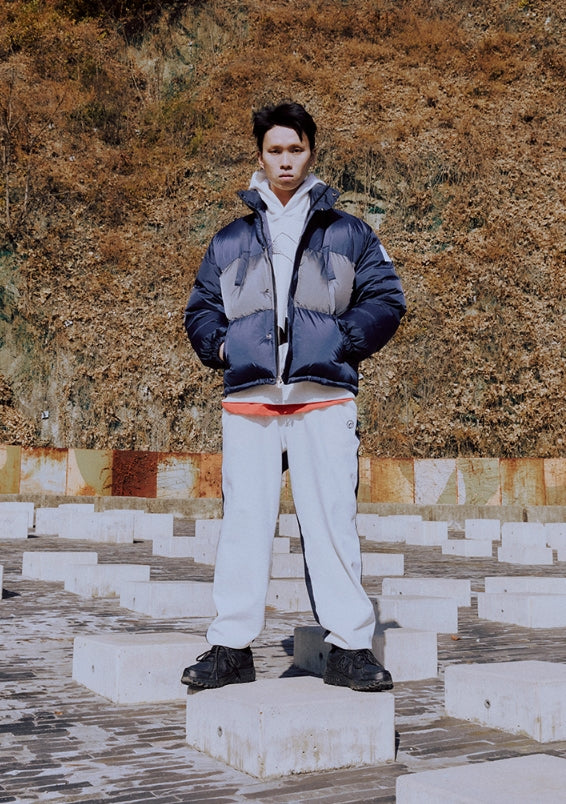 OVERR(オベルー)  ESSAY.5 OVR LOGO COLOR BLOCKED JOGGER