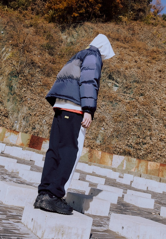 OVERR(オベルー)  ESSAY.5 OVR LOGO COLOR BLOCKED JOGGER