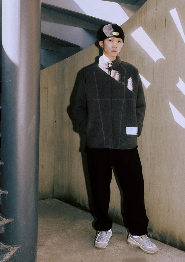 OVERR(オベルー)  ESSAY.5 OVR LOGO BLACK JOGGER PANTS