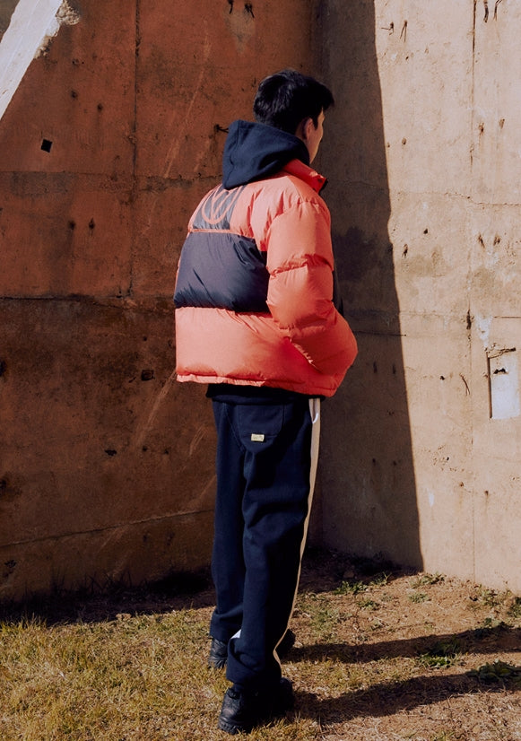 オベルー(OVERR) ESSAY.5 OVR LOGO PRINTING ORANGE PADDING