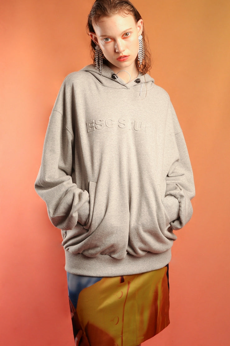 イーエスシースタジオ(ESC STUDIO) Logo hood(gray)