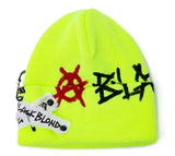 ブラックブロンド(BLACKBLOND) BBD Graffiti Logo Patch Beanie (Neon)