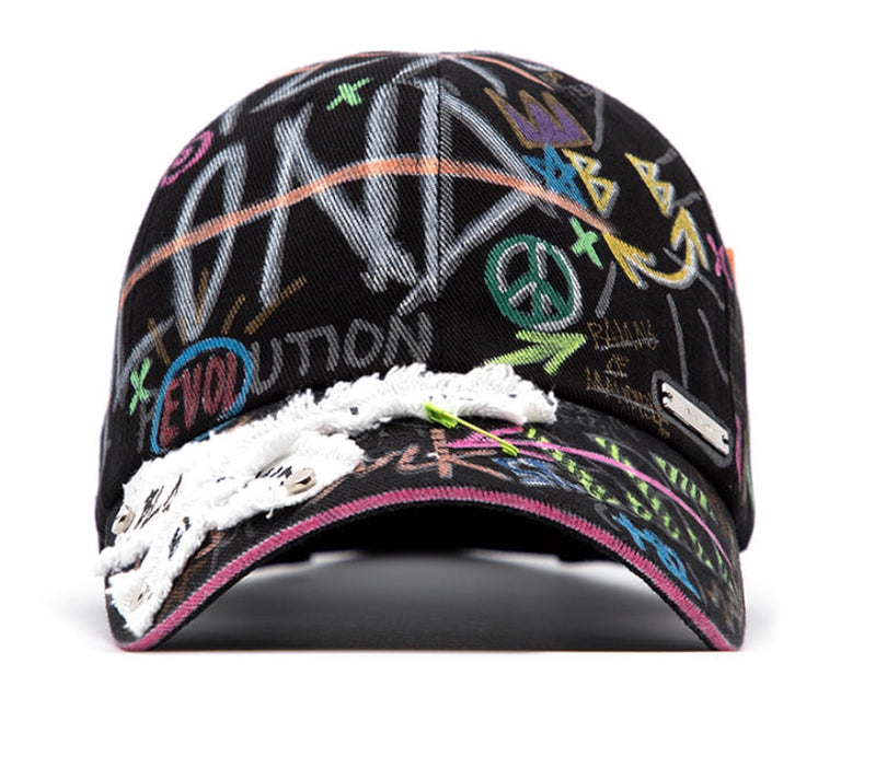 ブラックブロンド(BLACKBLOND) BBD Plate Logo Cap Graffiti Ver. (Black)