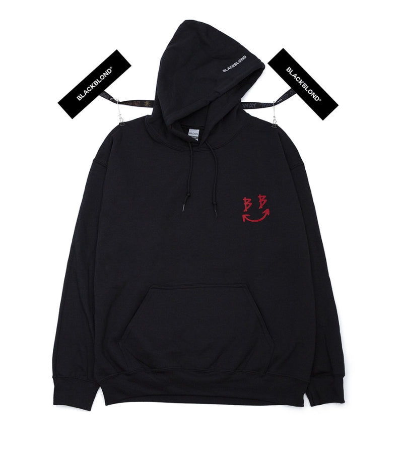 ブラックブロンド(BLACKBLOND) BBD Devil Smile Logo Hoodie (Black)