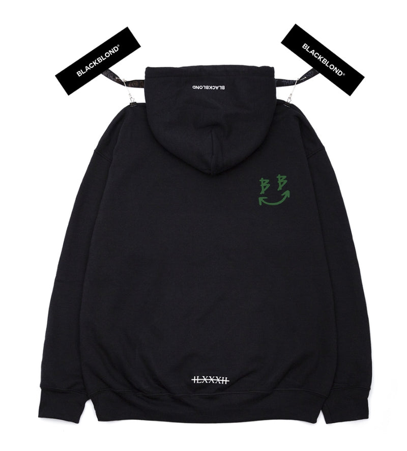 ブラックブロンド(BLACKBLOND) BBD Devil Smile Logo Hoodie (Black)