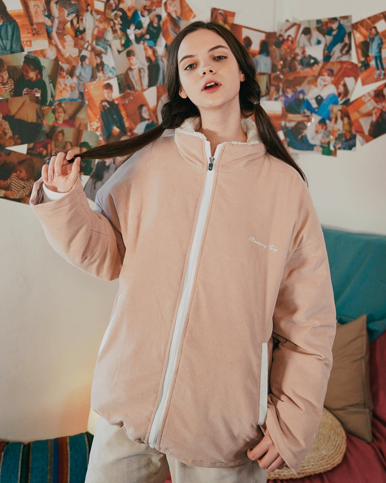 ダブルユーブイプロジェクト(WV PROJECT) Salad Corduroy Jumper BeigePink CJOT7350