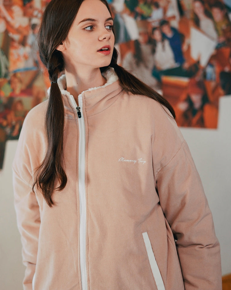 ダブルユーブイプロジェクト(WV PROJECT) Salad Corduroy Jumper BeigePink CJOT7350