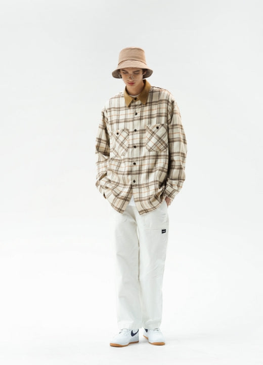 パーステップ(PERSTEP) Hugo check shirt 3種 MSLS4329