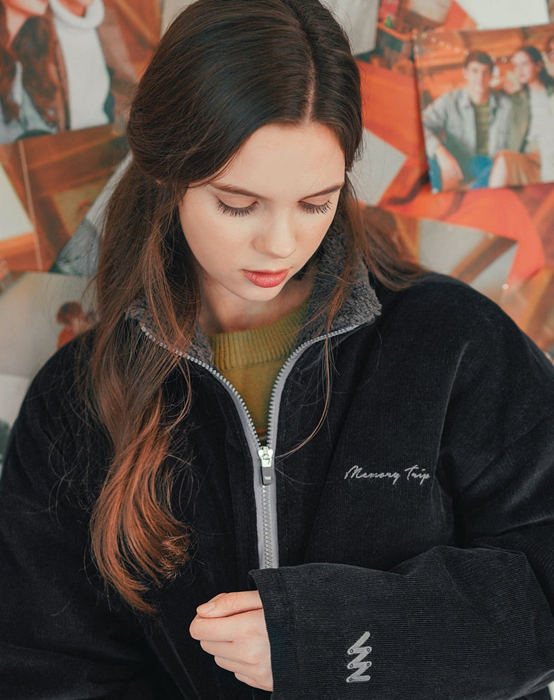 ダブルユーブイプロジェクト(WV PROJECT) Salad Corduroy Jumper Black CJOT7350