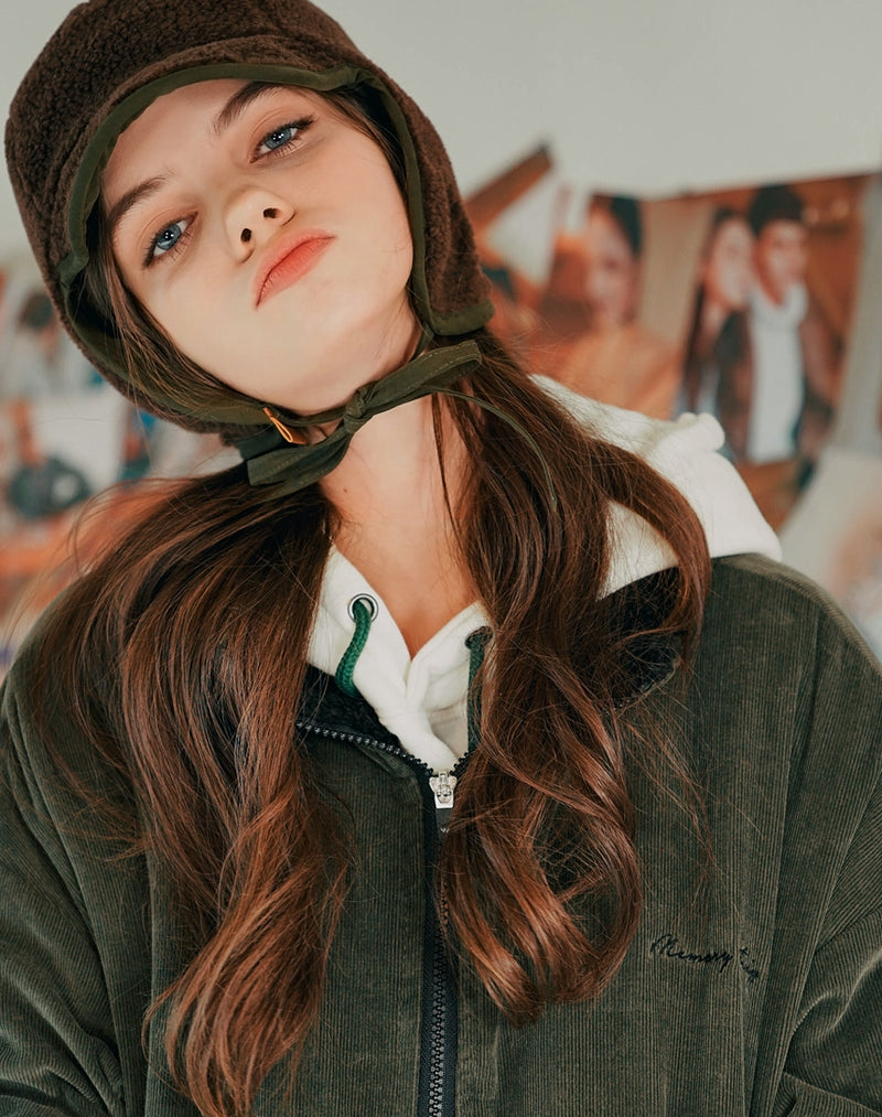 ダブルユーブイプロジェクト(WV PROJECT) Salad Corduroy Jumper Khaki CJOT7350