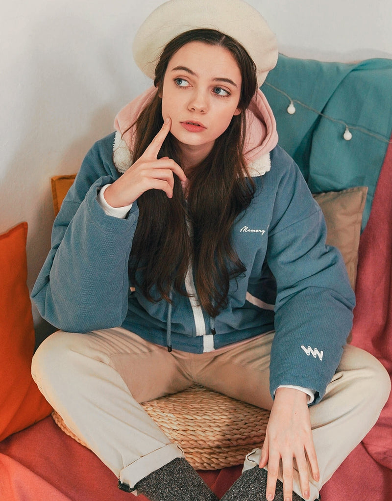 ダブルユーブイプロジェクト(WV PROJECT) Salad Corduroy Jumper Blue CJOT7350