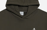 アクメドラビ(acme' de la vie) ADLV GLOW IN THE DARK EMBRO LOGO HOODIE DARK KHAKI