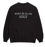 アクメドラビ(acme' de la vie)  ADLV LOGO SWEATSHIRT BLACK