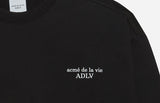 アクメドラビ(acme' de la vie)  ADLV LOGO SWEATSHIRT BLACK