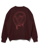 オベルー(OVERR) NONE.1 OVR BIG LOGO PRINTING WINE SWEATSHIRTS