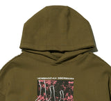 オベルー(OVERR) NONE.1 SEAM POINT BROWN HOODIE