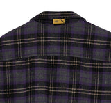 オベルー(OVERR) NONE.1 LABEL POINT PURPLE CHECK SHIRTS