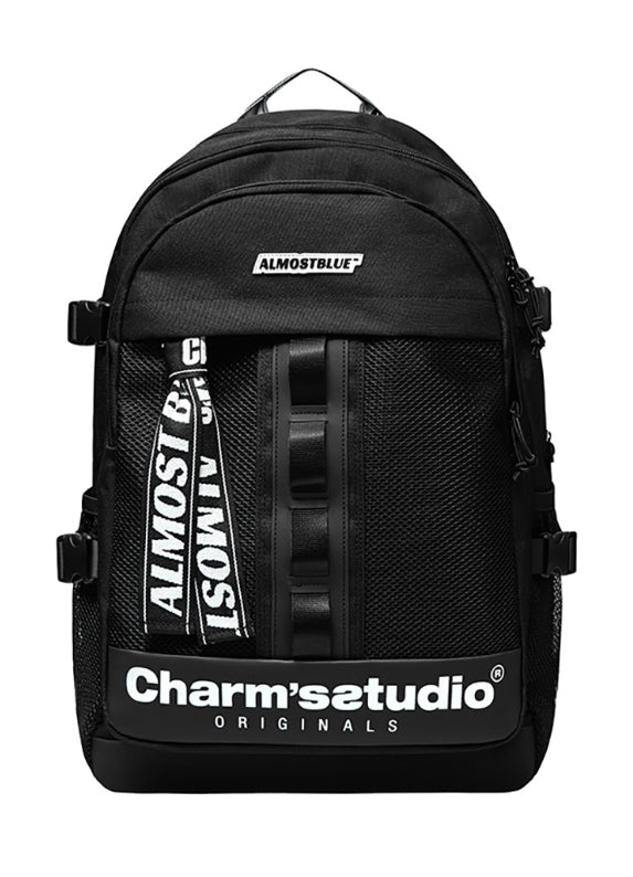 オルモストブルー(Almost Blue) ALMOST BLUE X CHARM S BACKPACK - BLACK & WHITE