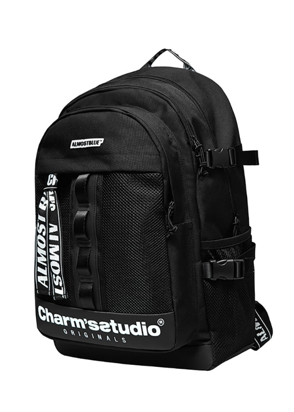 オルモストブルー(Almost Blue) ALMOST BLUE X CHARM S BACKPACK - BLACK & WHITE