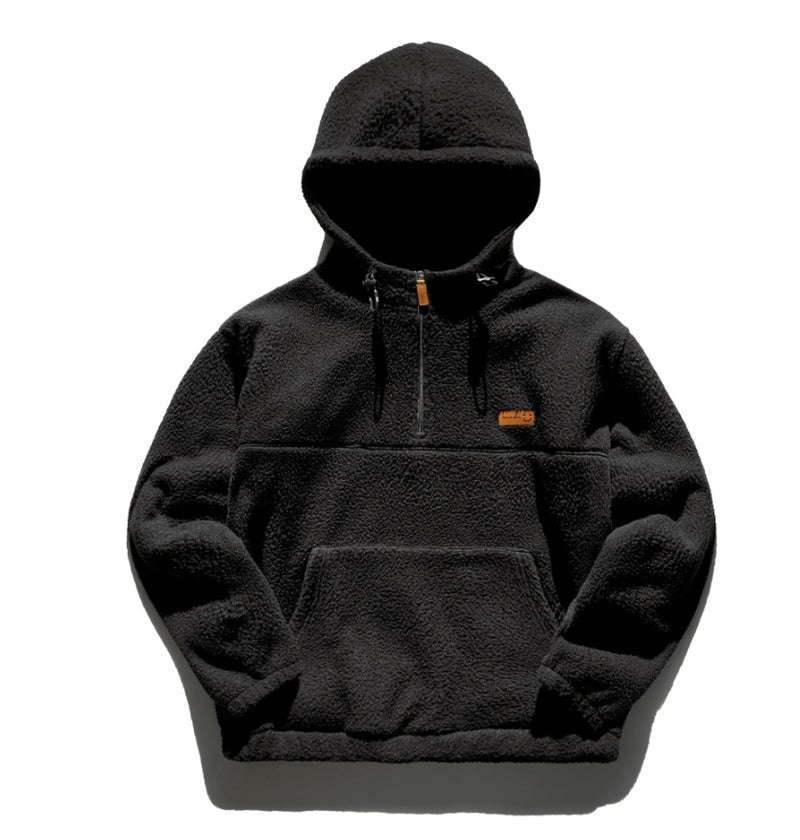 ティーダブリューエヌ(TWN) BROAD LANITAL HOODIE BLACK JEHD3253