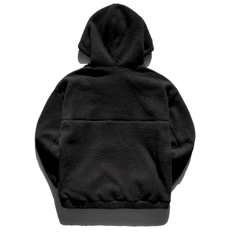 ティーダブリューエヌ(TWN) BROAD LANITAL HOODIE BLACK JEHD3253