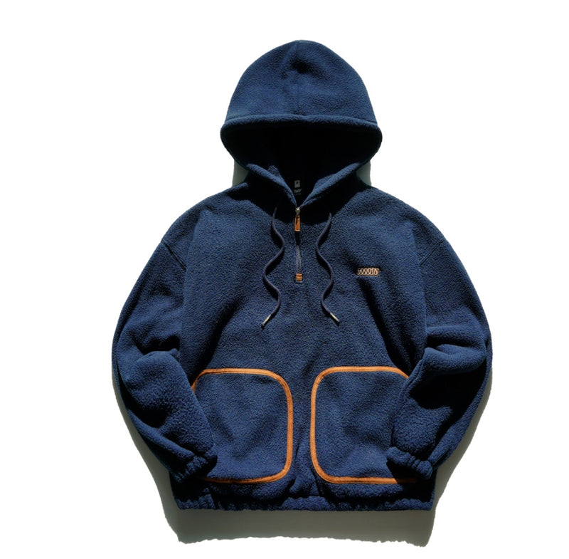 ティーダブリューエヌ(TWN)LINE POCKET LANITAL HOODIE NAVY STHD3256