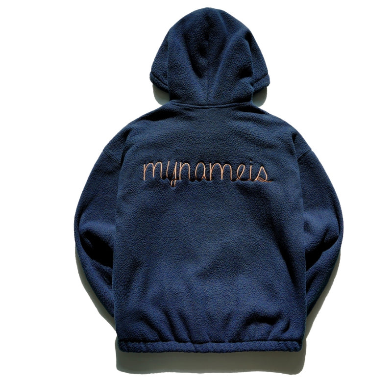 ティーダブリューエヌ(TWN)LINE POCKET LANITAL HOODIE NAVY STHD3256