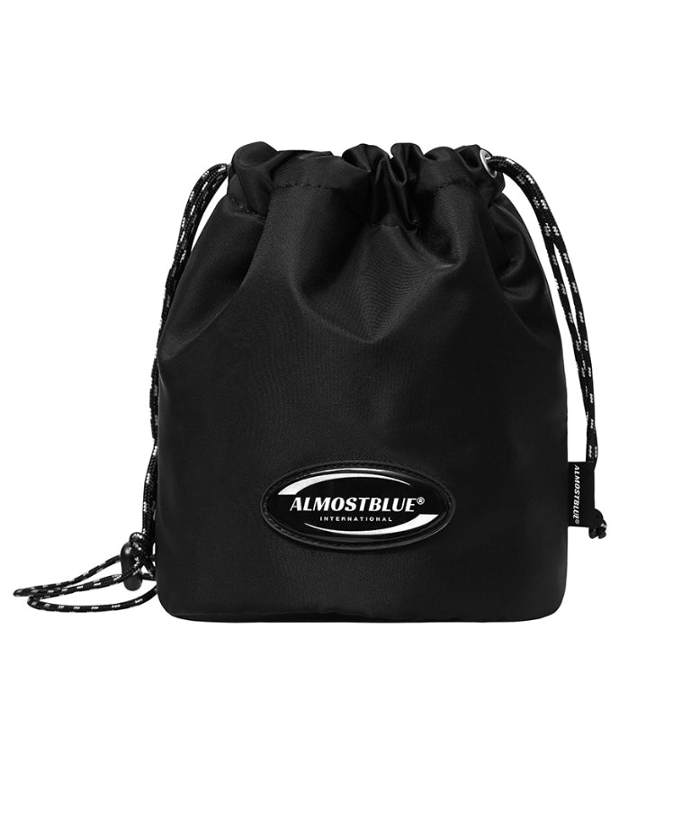 オルモストブルー(Almost Blue) RUBBER LOGO MINI BUCKET BAG