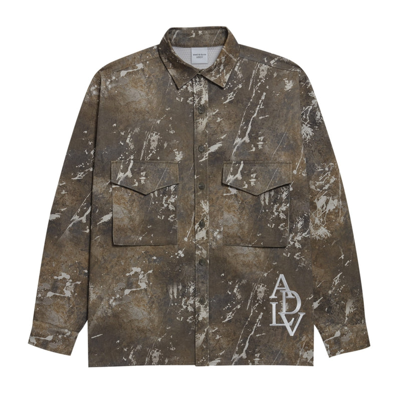 アクメドラビ(acme' de la vie) ADLV ARMY SHIRT BROWN