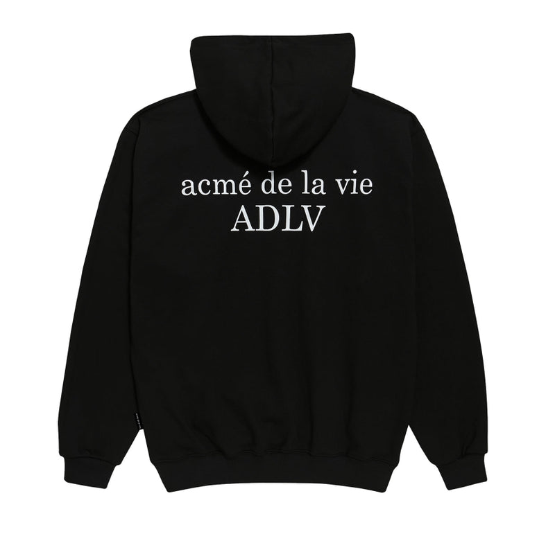 アクメドラビ(acme' de la vie)  ADLV BABY FACE HOODIE BLACK MOHICAN HELMET