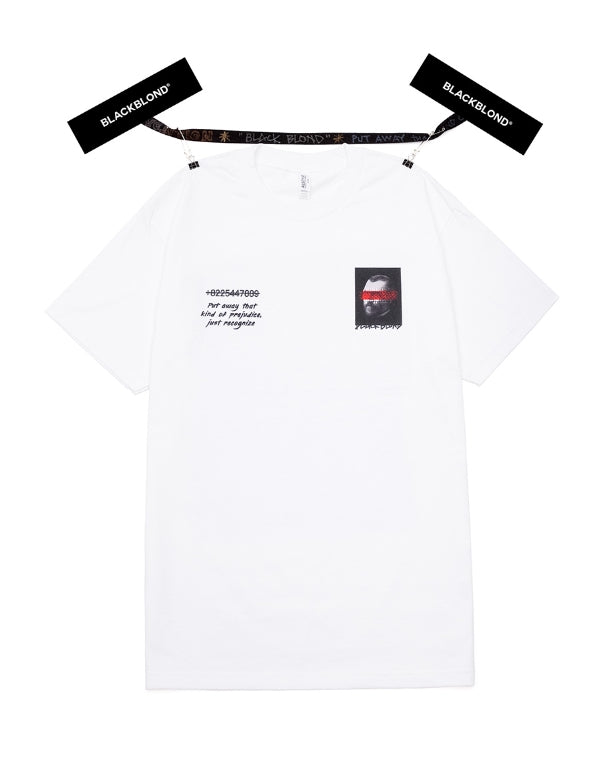ブラックブロンド(BLACKBLOND) BBD Brutal Short Sleeve Tee (White)