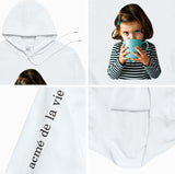 アクメドラビ(acme' de la vie)ADLV BABY FACE HOODIE WHITE WITH A MUG