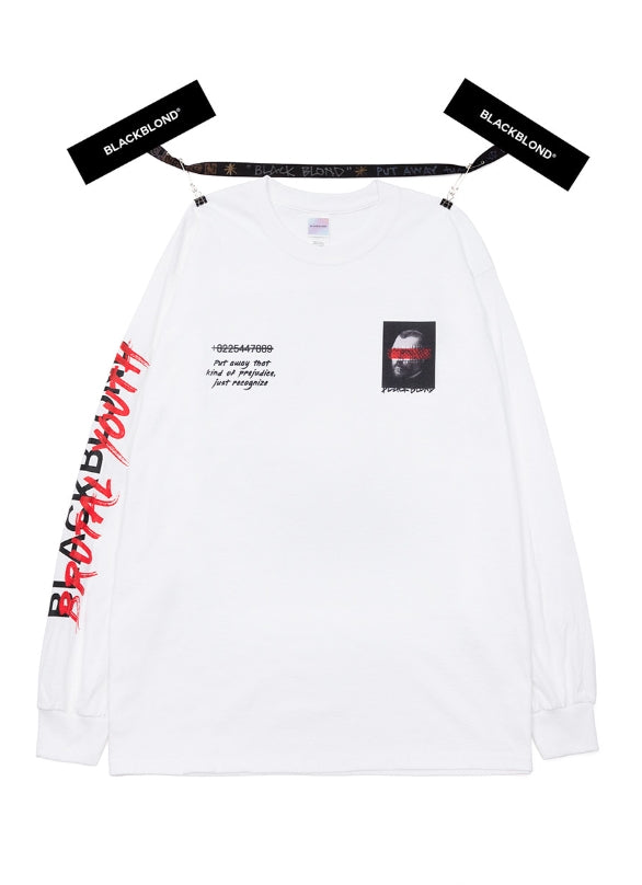 ブラックブロンド(BLACKBLOND) BBD Brutal Long Sleeve Tee (White)