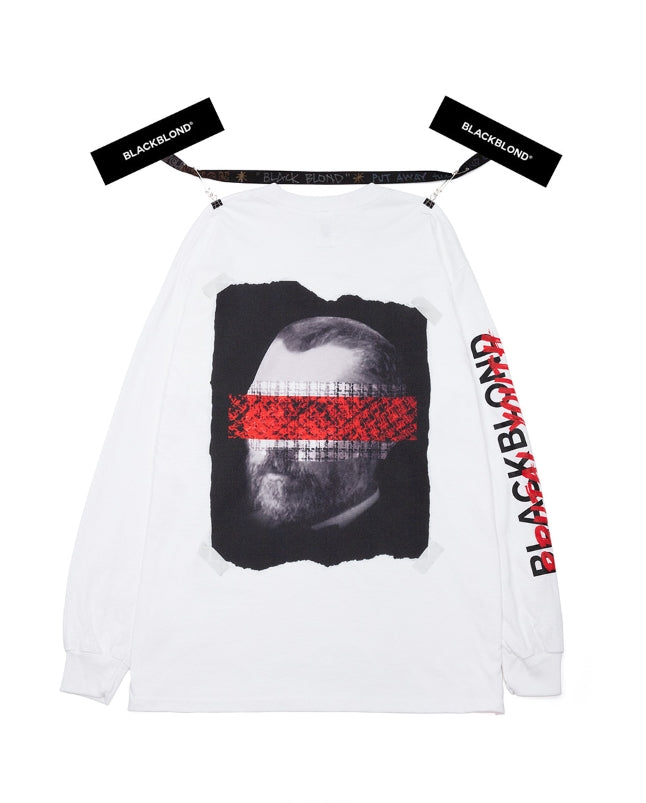 ブラックブロンド(BLACKBLOND) BBD Brutal Long Sleeve Tee (White)
