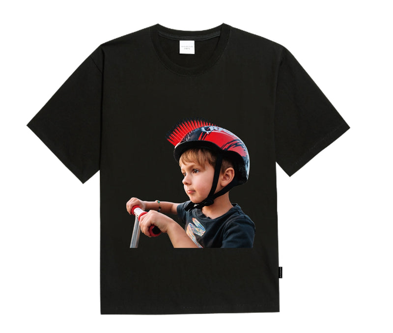 アクメドラビ(acme' de la vie) ADLV BABY FACE SHORT SLEEVE BLACK MOHICAN HELMET