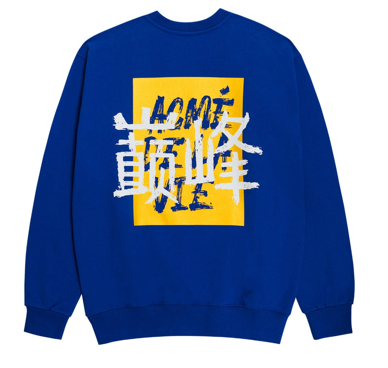 アクメドラビ(acme' de la vie) ADLV 'ACME' SWEAT SHIRT BLUE