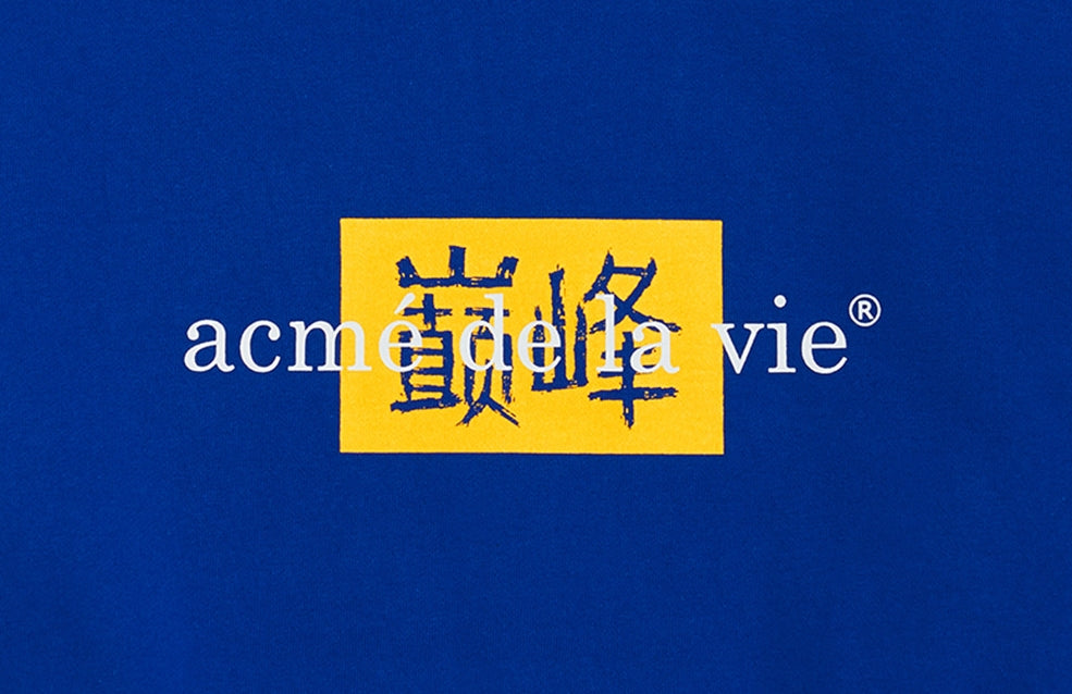 アクメドラビ(acme' de la vie) ADLV 'ACME' SWEAT SHIRT BLUE