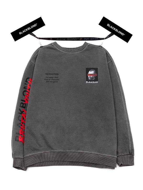 ブラックブロンド(BLACKBLOND) BBD Brutal Training Crewneck Sweatshirt (Charcoal)