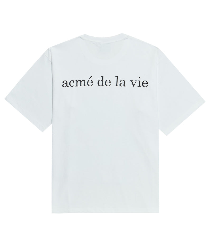 アクメドラビ(acme' de la vie) ADLV BABY FACE SHORT SLEEVE T-SHIRT PAINT WHITE