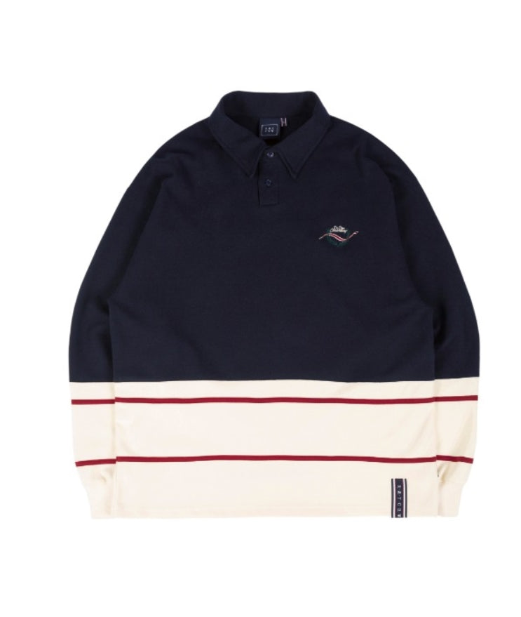 ロマンティッククラウン(ROMANTIC CROWN) FRIDAY POLO SHIRT_NAVY