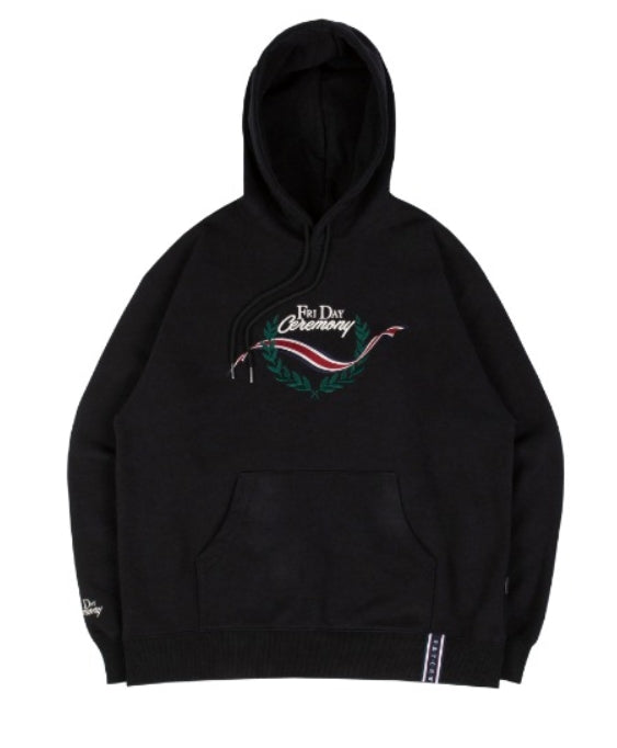 ロマンティッククラウン(ROMANTIC CROWN)FRIDAY CEREMONY HOODIE_BLACK