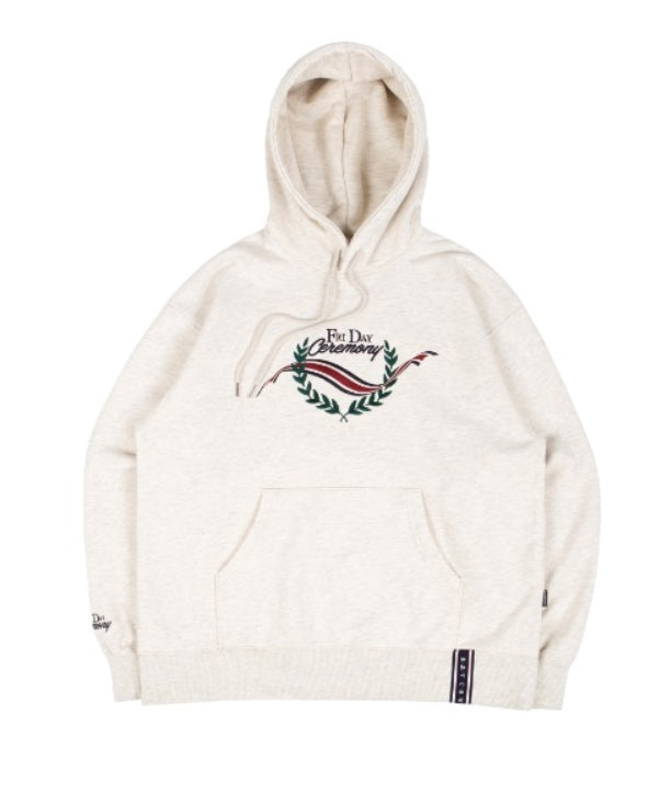 ロマンティッククラウン(ROMANTIC CROWN)FRIDAY CEREMONY HOODIE_MELANGE IVORY