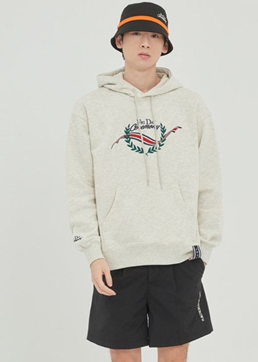 ロマンティッククラウン(ROMANTIC CROWN)FRIDAY CEREMONY HOODIE_MELANGE IVORY