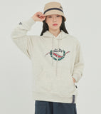 ロマンティッククラウン(ROMANTIC CROWN)FRIDAY CEREMONY HOODIE_MELANGE IVORY