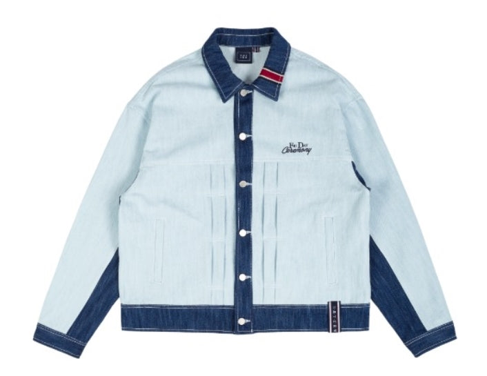 ロマンティッククラウン(ROMANTIC CROWN) FRIDAY TRUCKER JACKET_SKY BLUE