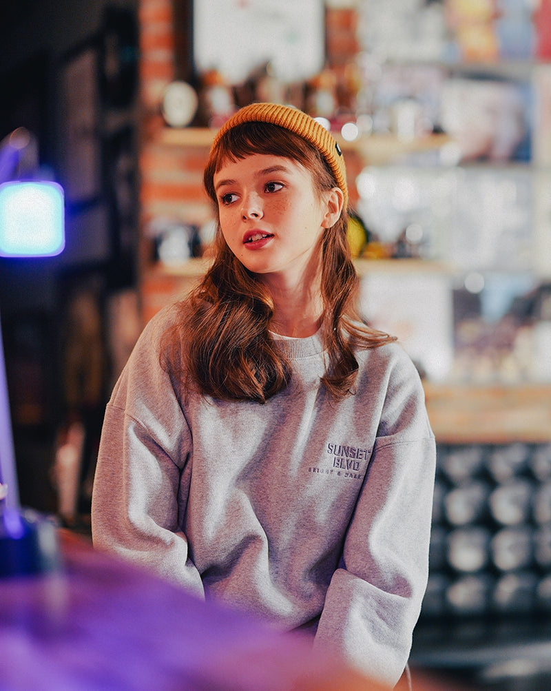 ダブルユーブイプロジェクト(WV PROJECT) SUNSET SWEAT SHIRT GRAY KHMT7357